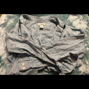 L.L Bean floral Buttondown size Medium
